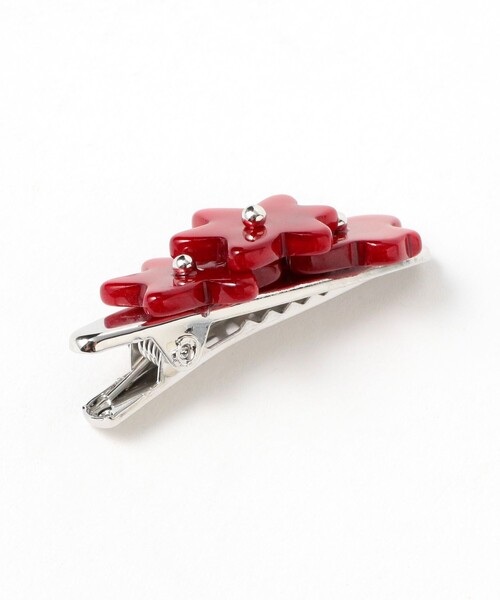 BEAMS BOY（ビームスボーイ）の「ATOLASOLAS / hair crip 2SET（バレッタ/ヘアクリップ・レディース・ブラック/ホワイト/レッド・ONE SIZE）」の5枚目の写真