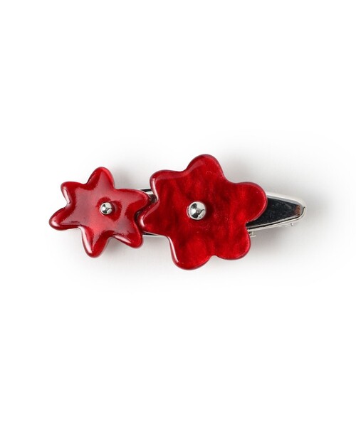 BEAMS BOY（ビームスボーイ）の「ATOLASOLAS / hair crip 2SET（バレッタ/ヘアクリップ・レディース・ブラック/ホワイト/レッド・ONE SIZE）」の6枚目の写真