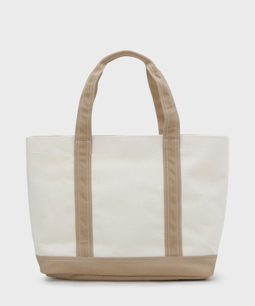 OPAQUE.CLIP（オペークドットクリップ）の「バイカラー帆布BIGトート（トートバッグ・レディース・チャコールグレー/サックスブルー系/ベージュ・00）」の14枚目の写真