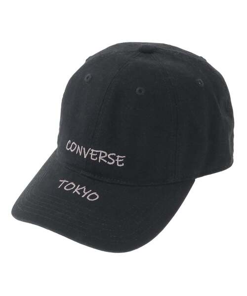 CONVERSE TOKYO（コンバーストウキョウ）の「WASHED EMBROIDERED LOGO CAP（キャップ・レディース・ブラウン/ブラック/ブルー・FREE）」の2枚目の写真