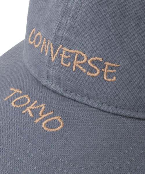CONVERSE TOKYO（コンバーストウキョウ）の「WASHED EMBROIDERED LOGO CAP（キャップ・レディース・ブラウン/ブラック/ブルー・FREE）」の10枚目の写真