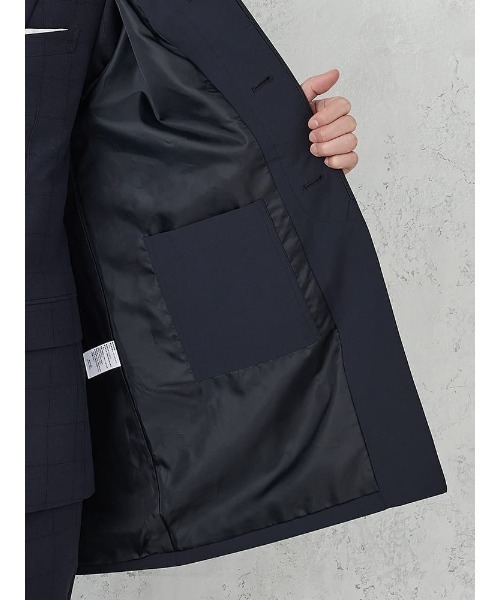 Perfect Suit FActory(パーフェクトスーツファクトリー)の「タフタワッシャー 比翼ステンカラーコート ブラック/ベージュ/ネイビー(その他アウター・メンズ・ベージュ/ネイビー/ブラック・LL/L/M)」の20枚目の写真