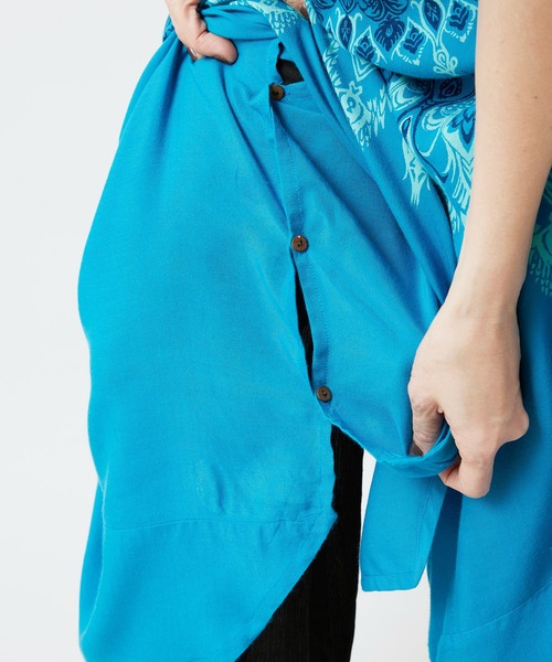 チャイハネ（チャイハネ）の「【チャイハネ】レレリアキャミワンピース サロペット2WAY（ワンピース・レディース・ブルー/ブラック/ホワイト・FREE）」の20枚目の写真