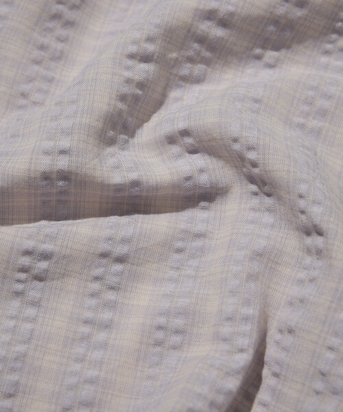 HINSON（ヒンソン）の「HINSON/ヒンソン シアサッカー レギュラーカラー ロングスリーブ チェックシャツ（シャツ/ブラウス・メンズ・ネイビー/ブラウン/グレー・MEDIUM/LARGE）」の15枚目の写真