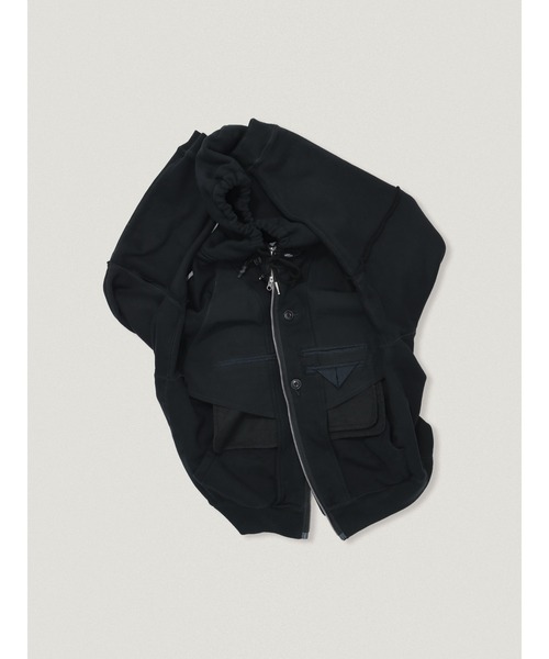 elephant TRIBAL fabrics(エレファントトライバルファブリックス)の「elephant TRIBAL fabrics Inside Out Zip Hoodie(パーカー・メンズ・ブラック/グレー・2/1)」の3枚目の写真