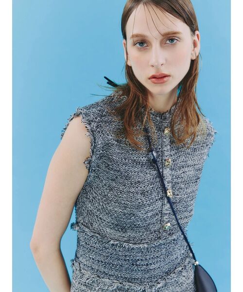TONAL(トーナル)の「サマーツイードリブニットワンピース(ワンピース・レディース・ブラウン/ピンク/グレー・MEDIUM)」の22枚目の写真