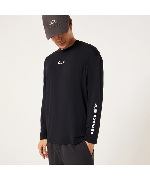 OAKLEY(オークリー)の「オークリー ENHANCE QD LS TEE BOLD EVO 4.0 Tシャツ/メンズ/MENS/OAKLEY(Tシャツ/カットソー・メンズ・ブラック/ホワイト・L/M/S/XS)」の2枚目の写真