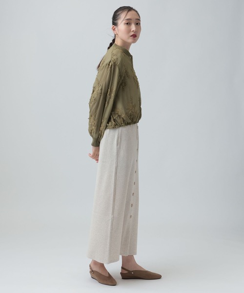 LEPSIM（レプシィム）の「3Dレースギャザーブルゾン　653985（ブルゾン・レディース・ブラウン/ブラック/カーキ・FREE）」の22枚目の写真