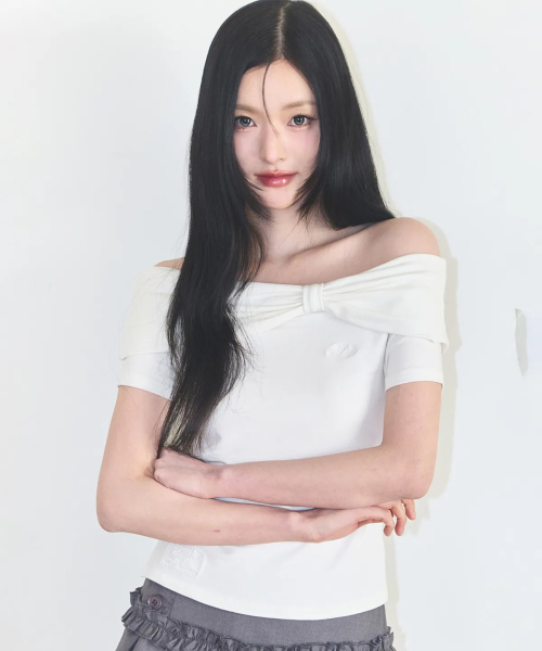 ILLIGO(イリゴ)の「ボウオフショルダーティー ホワイト(Tシャツ/カットソー・レディース・その他・OS)」の3枚目の写真