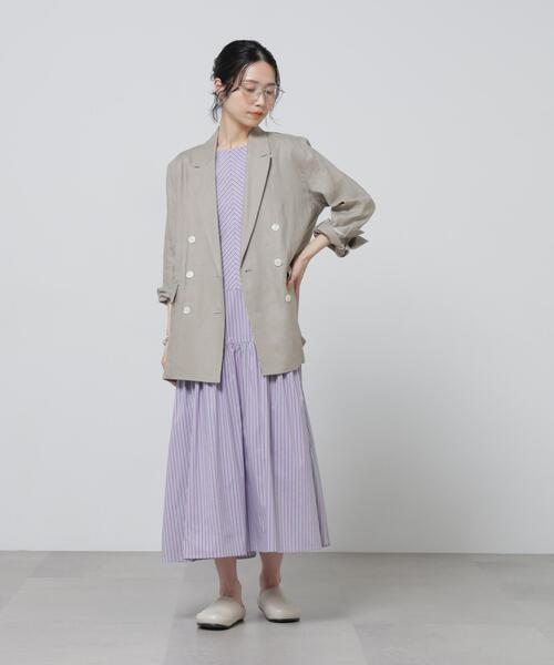European Flax ダブル6Bジャケット(セットアップ可)（テーラード