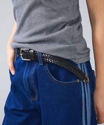 ABAHOUSE | Puntale Leather Plain Belt / ウエスタンベルト/プンターレ レザーメッシュベルトレザーメッシュベルト/ユニセックス(ベルト)