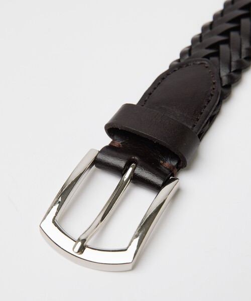 ABAHOUSE（アバハウス）の「Puntale Leather Plain Belt / ウエスタンベルト/プンターレ レザーメッシュベルトレザーメッシュベルト/ユニセックス（ベルト・メンズ・ブラック/ダークブラウン・フリー）」の5枚目の写真