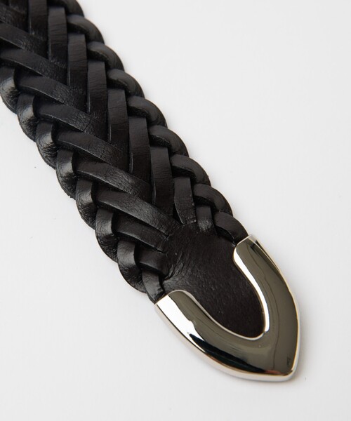 ABAHOUSE（アバハウス）の「Puntale Leather Plain Belt / ウエスタンベルト/プンターレ レザーメッシュベルトレザーメッシュベルト/ユニセックス（ベルト・メンズ・ブラック/ダークブラウン・フリー）」の6枚目の写真