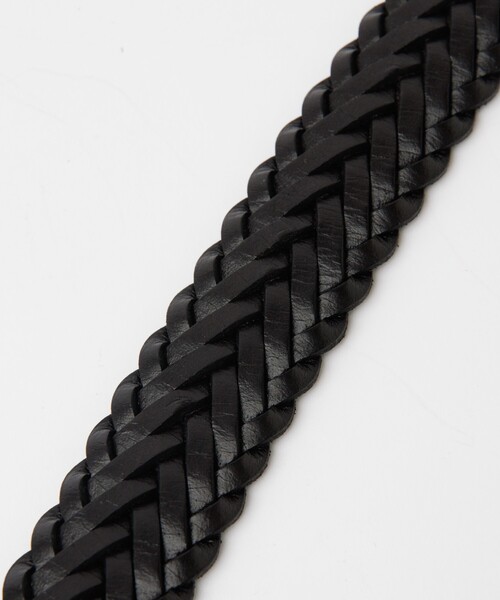 ABAHOUSE（アバハウス）の「Puntale Leather Plain Belt / ウエスタンベルト/プンターレ レザーメッシュベルトレザーメッシュベルト/ユニセックス（ベルト・メンズ・ブラック/ダークブラウン・フリー）」の7枚目の写真