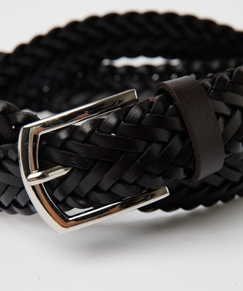 ABAHOUSE（アバハウス）の「Puntale Leather Plain Belt / ウエスタンベルト/プンターレ レザーメッシュベルトレザーメッシュベルト/ユニセックス（ベルト・メンズ・ブラック/ダークブラウン・フリー）」の8枚目の写真