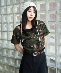 WEGO/レイヤードヘンリーネック半袖T