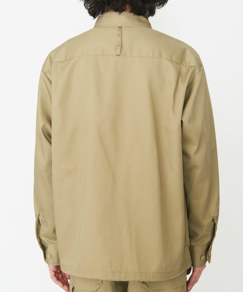 Dickies(ディッキーズ)の「Dickies/ディッキーズ G.W.C オーバーサイズワークシャツ長袖/ワークシャツ(シャツ/ブラウス・メンズ・ヘザーグレー/ベージュ/ブラック・MEDIUM/LARGE/X-LARGE)」の5枚目の写真