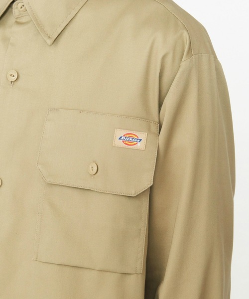 Dickies(ディッキーズ)の「Dickies/ディッキーズ G.W.C オーバーサイズワークシャツ長袖/ワークシャツ(シャツ/ブラウス・メンズ・ヘザーグレー/ベージュ/ブラック・MEDIUM/LARGE/X-LARGE)」の7枚目の写真