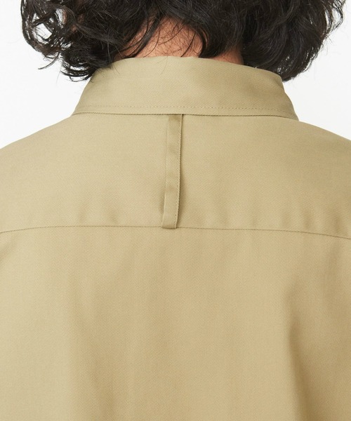 Dickies(ディッキーズ)の「Dickies/ディッキーズ G.W.C オーバーサイズワークシャツ長袖/ワークシャツ(シャツ/ブラウス・メンズ・ヘザーグレー/ベージュ/ブラック・MEDIUM/LARGE/X-LARGE)」の11枚目の写真