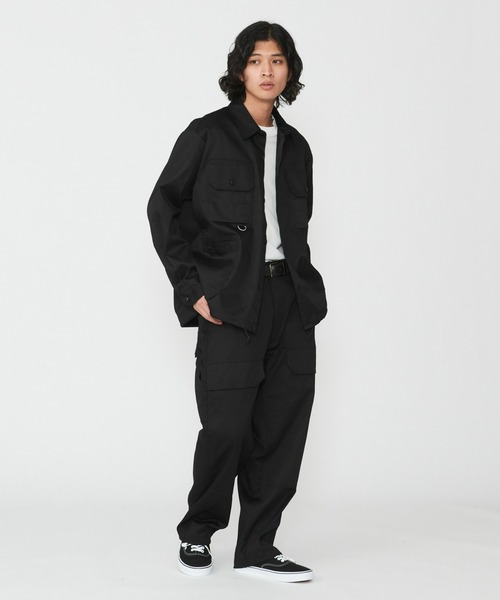 Dickies(ディッキーズ)の「Dickies/ディッキーズ G.W.C オーバーサイズワークシャツ長袖/ワークシャツ(シャツ/ブラウス・メンズ・ヘザーグレー/ベージュ/ブラック・MEDIUM/LARGE/X-LARGE)」の13枚目の写真
