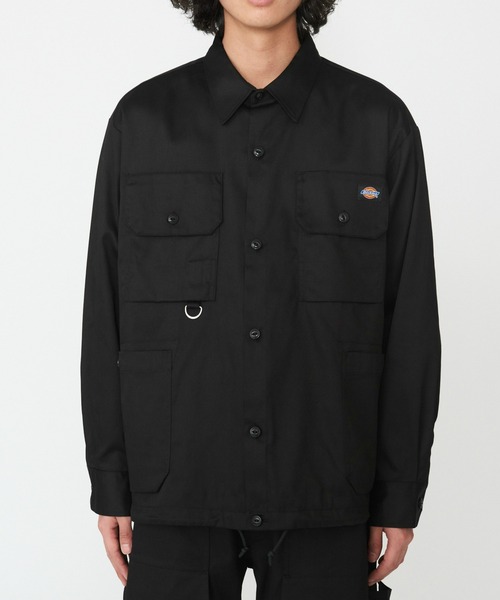 Dickies(ディッキーズ)の「Dickies/ディッキーズ G.W.C オーバーサイズワークシャツ長袖/ワークシャツ(シャツ/ブラウス・メンズ・ヘザーグレー/ベージュ/ブラック・MEDIUM/LARGE/X-LARGE)」の14枚目の写真