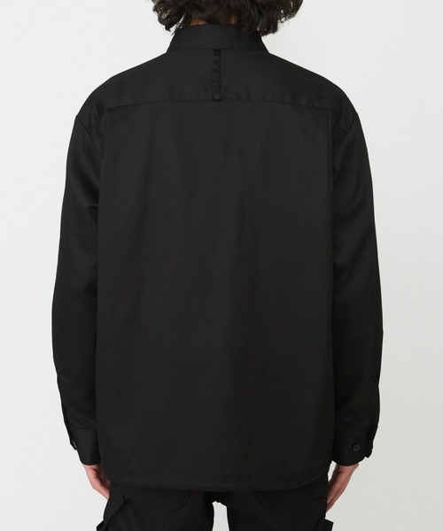 Dickies(ディッキーズ)の「Dickies/ディッキーズ G.W.C オーバーサイズワークシャツ長袖/ワークシャツ(シャツ/ブラウス・メンズ・ヘザーグレー/ベージュ/ブラック・MEDIUM/LARGE/X-LARGE)」の16枚目の写真