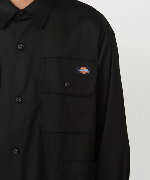 Dickies(ディッキーズ)の「Dickies/ディッキーズ G.W.C オーバーサイズワークシャツ長袖/ワークシャツ(シャツ/ブラウス・メンズ・ヘザーグレー/ベージュ/ブラック・MEDIUM/LARGE/X-LARGE)」の18枚目の写真