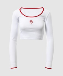 MARINE SERRE ショート丈　tシャツ MARINE SERRE(マリーンセル) Tシャツ・カットソー(レディース
