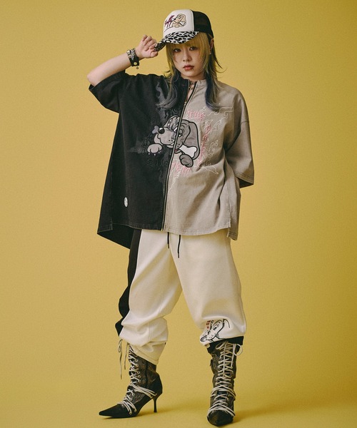 GALFY（ガルフィー）の「【GALFY/ガルフィー】ハーフ＆ハーフ Tee（Tシャツ/カットソー・メンズ・ブラック/グレー・XL/L/M）」の22枚目の写真