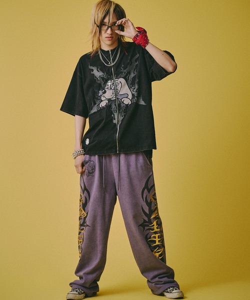 GALFY（ガルフィー）の「【GALFY/ガルフィー】ハーフ＆ハーフ Tee（Tシャツ/カットソー・メンズ・ブラック/グレー・XL/L/M）」の16枚目の写真