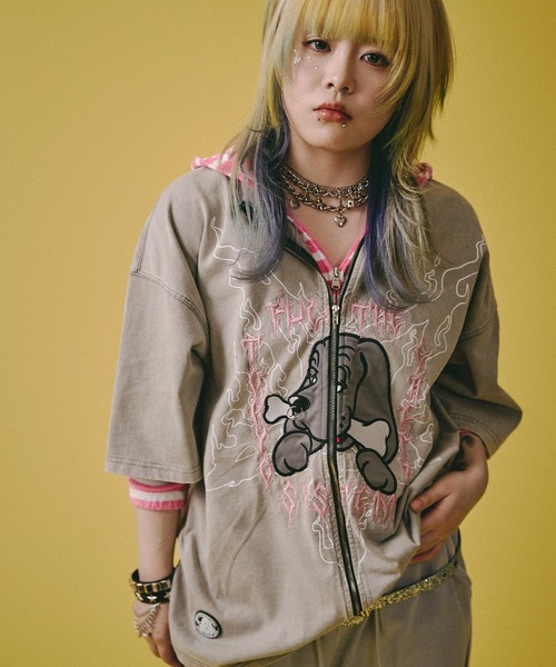 GALFY（ガルフィー）の「【GALFY/ガルフィー】ハーフ＆ハーフ Tee（Tシャツ/カットソー・メンズ・ブラック/グレー・XL/L/M）」の17枚目の写真