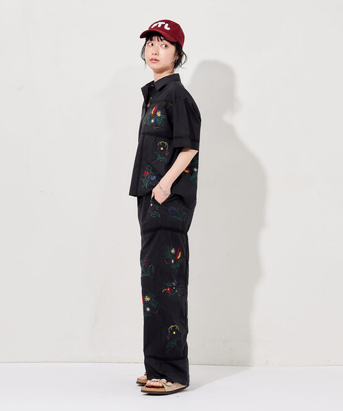 FREAK'S STORE(フリークスストア)の「インド パッチワーク刺繍 イージーパンツ<セットアップ対応>(その他パンツ・レディース・ブラウン/サックスブルー/ブラック/オフホワイト・フリ-)」の22枚目の写真
