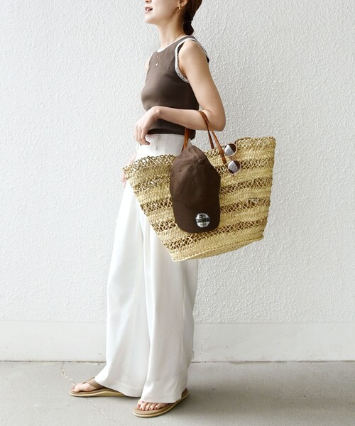 SHIPS(シップス)の「〈手洗い可能〉レース トリミング 2WAY タンクトップ(タンクトップ・レディース・オリーブ/サックスブルー/ホワイト・ONE SIZE)」の12枚目の写真