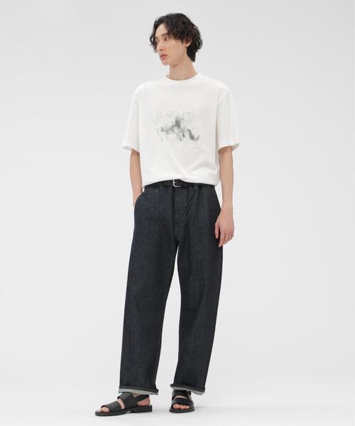 MARGARET HOWELL（マーガレットハウエル）の「LANDSCAPE PRINT COTTON JERSEY（Tシャツ/カットソー・メンズ・ホワイト・MEDIUM/LARGE）」の7枚目の写真