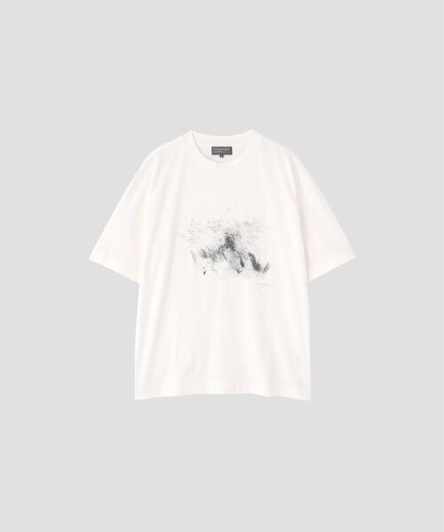 MARGARET HOWELL（マーガレットハウエル）の「LANDSCAPE PRINT COTTON JERSEY（Tシャツ/カットソー・メンズ・ホワイト・MEDIUM/LARGE）」の9枚目の写真