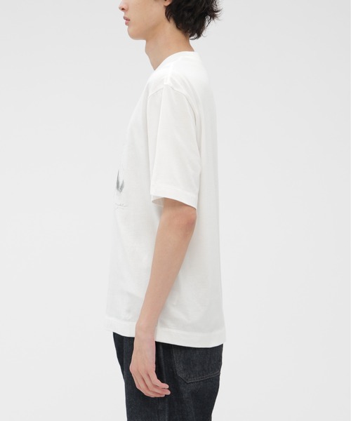 MARGARET HOWELL（マーガレットハウエル）の「LANDSCAPE PRINT COTTON JERSEY（Tシャツ/カットソー・メンズ・ホワイト・MEDIUM/LARGE）」の3枚目の写真