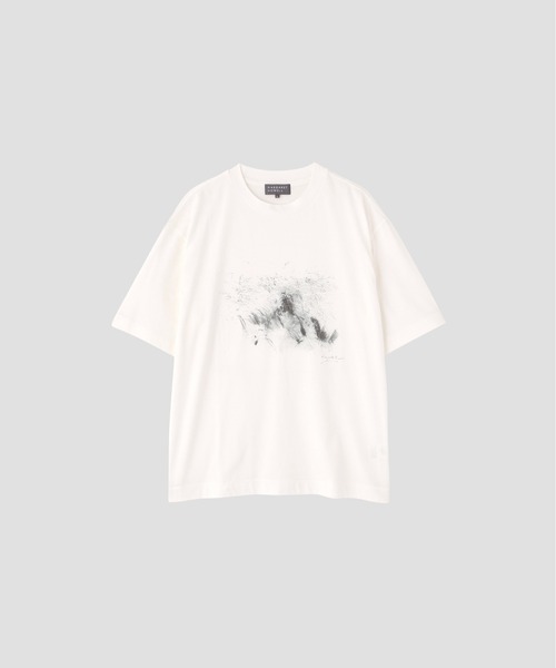 MARGARET HOWELL（マーガレットハウエル）の「LANDSCAPE PRINT COTTON JERSEY（Tシャツ/カットソー・メンズ・ホワイト・MEDIUM/LARGE）」の4枚目の写真