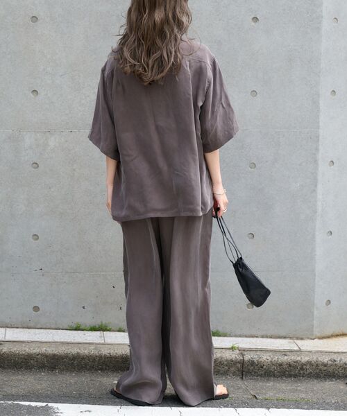 OUTDOOR PRODUCTS（アウトドアプロダクツ）の「追加キュプラステッチワークドロストパンツ セットアップ対応（スラックス・レディース・ネイビー/チャコールグレー・36/38）」の10枚目の写真