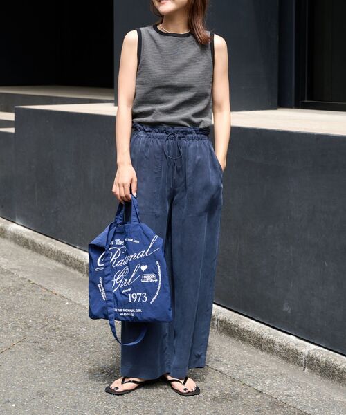 OUTDOOR PRODUCTS（アウトドアプロダクツ）の「追加キュプラステッチワークドロストパンツ セットアップ対応（スラックス・レディース・ネイビー/チャコールグレー・36/38）」の17枚目の写真