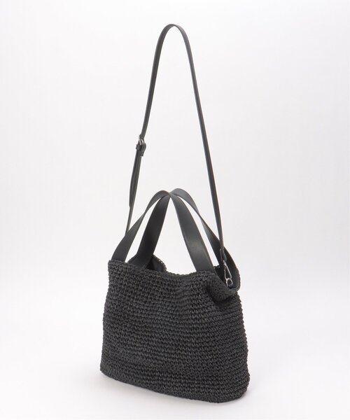 notch.(ノッチ)の「COOCO A4ペーパー2WAYバッグ(かごバッグ・レディース・ブラック/グリーン/キャメル・ONESIZE)」の13枚目の写真