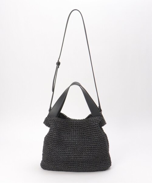 notch.(ノッチ)の「COOCO A4ペーパー2WAYバッグ(かごバッグ・レディース・ブラック/グリーン/キャメル・ONESIZE)」の14枚目の写真