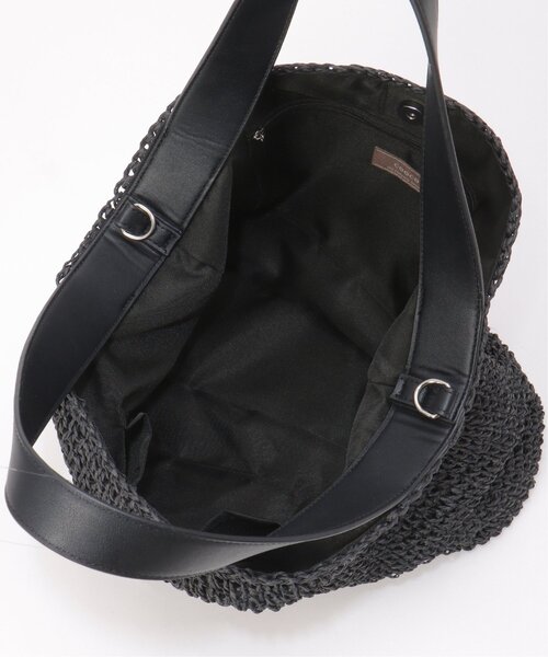 notch.(ノッチ)の「COOCO A4ペーパー2WAYバッグ(かごバッグ・レディース・ブラック/グリーン/キャメル・ONESIZE)」の15枚目の写真