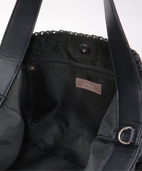 notch.(ノッチ)の「COOCO A4ペーパー2WAYバッグ(かごバッグ・レディース・ブラック/グリーン/キャメル・ONESIZE)」の16枚目の写真