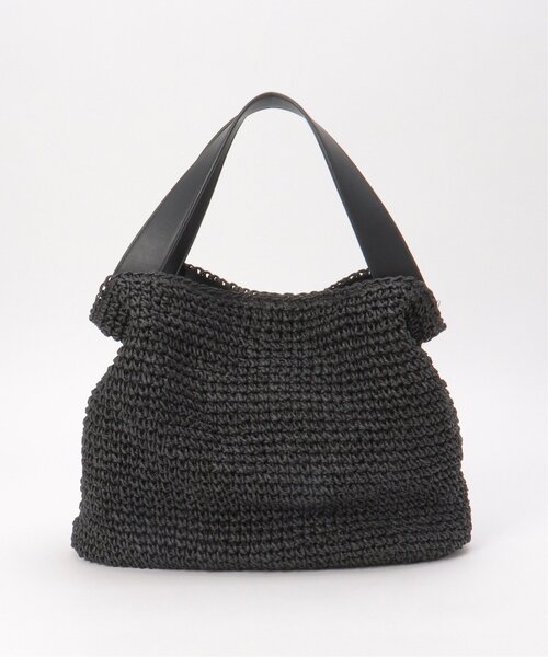 notch.(ノッチ)の「COOCO A4ペーパー2WAYバッグ(かごバッグ・レディース・ブラック/グリーン/キャメル・ONESIZE)」の22枚目の写真