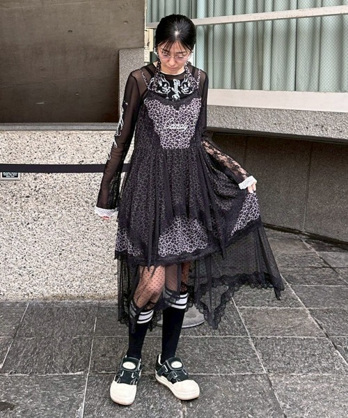 Candy Stripper(キャンディストリッパー)の「MAGICAL GIRL TATTOO LACE トップス(Tシャツ/カットソー・レディース・オフホワイト/ブラック/ベージュ・FREE)」の16枚目の写真