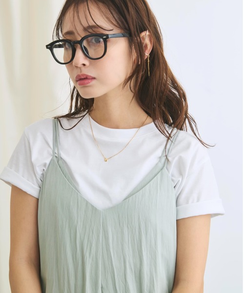 COHINA（コヒナ）の「レイヤードデザインキャミワンピース 【低身長・小柄女性】（ワンピース・レディース・ブラック/グリーン/ベージュ・SHORT/REGULAR）」の18枚目の写真