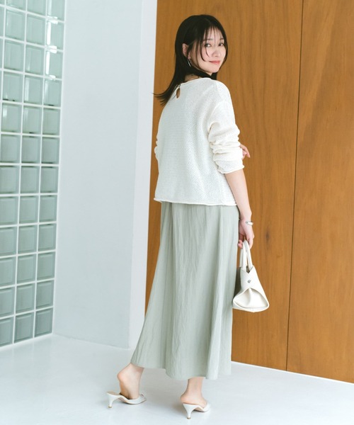 COHINA（コヒナ）の「レイヤードデザインキャミワンピース 【低身長・小柄女性】（ワンピース・レディース・ブラック/グリーン/ベージュ・SHORT/REGULAR）」の22枚目の写真
