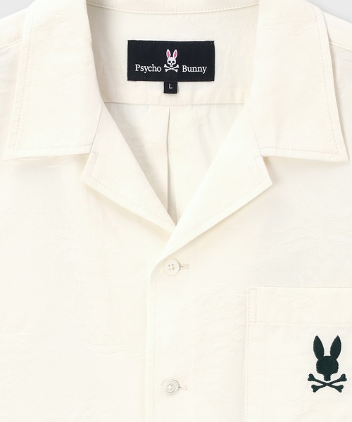 Psycho Bunny(サイコバニー)の「パイナップルジャガード オープンカラーシャツ(シャツ/ブラウス・メンズ・アイボリー/ブラック・MEDIUM/LARGE/X-LARGE)」の11枚目の写真