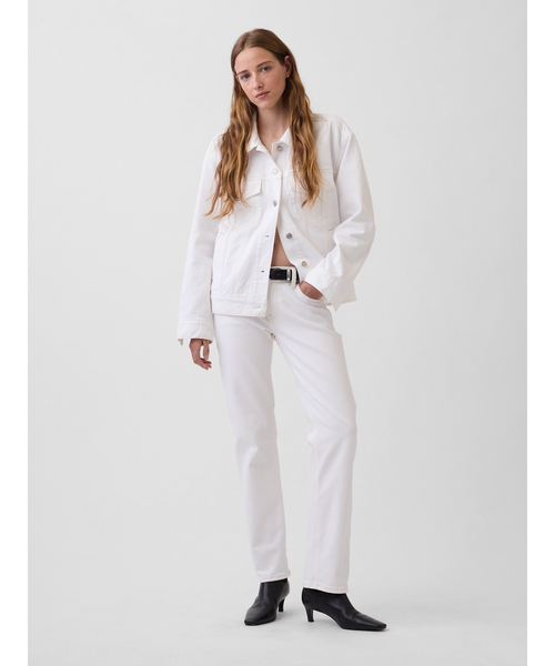 GAP(ギャップ)の「オーバーサイズ アイコンデニムジャケット ホワイト(デニムジャケット・レディース・ホワイト・M/L/XS/S)」の2枚目の写真