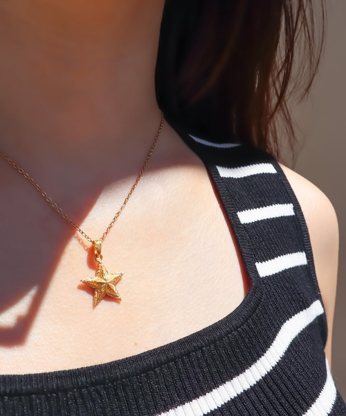 セール】Star twist edge necklace/【ハワイアンジュエリー 